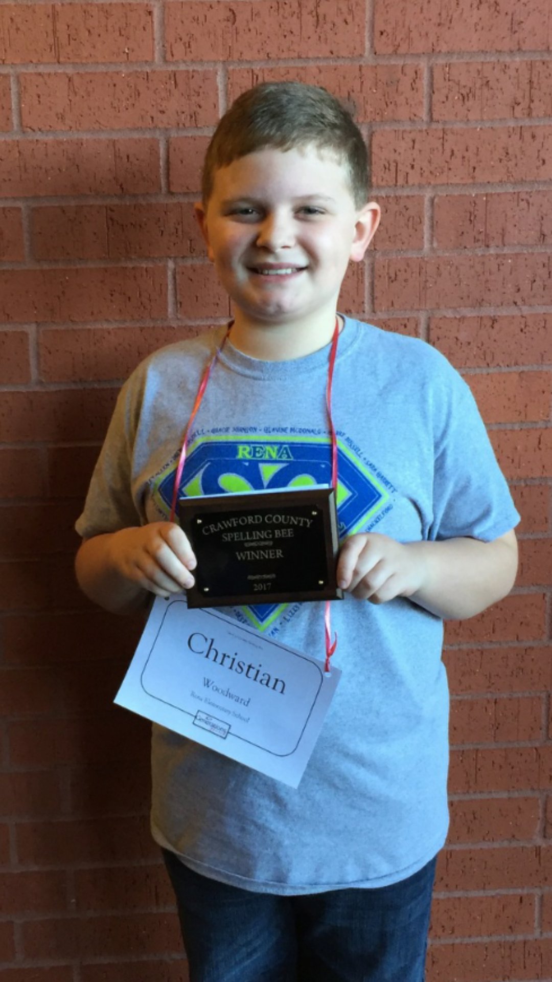 Crawford County Spelling Bee Champion!!!