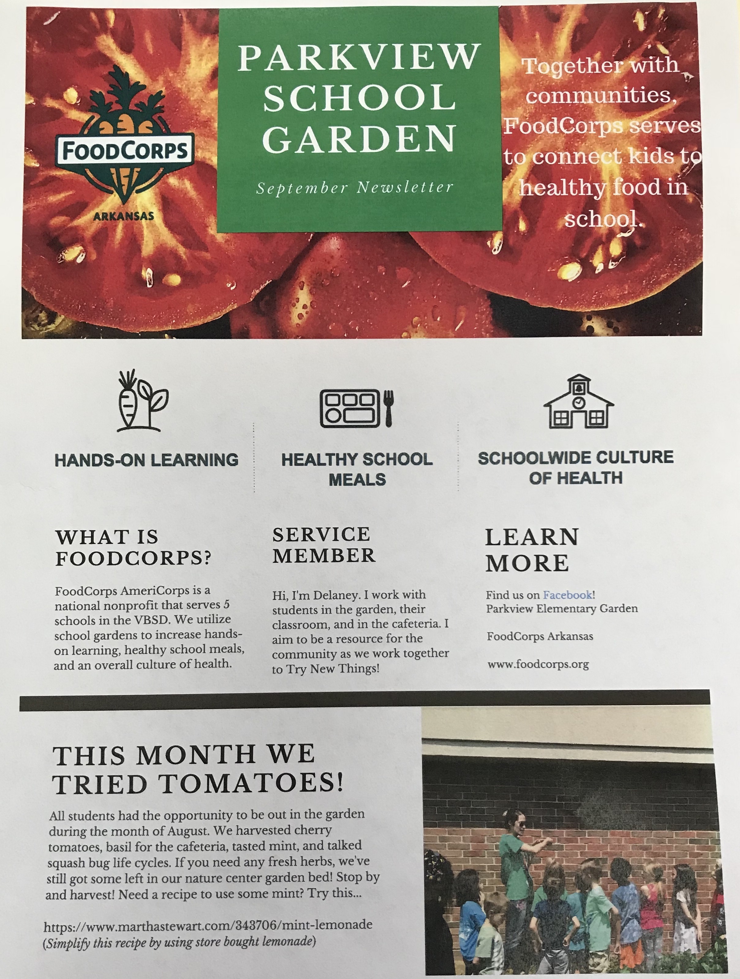September Garden Newsletter