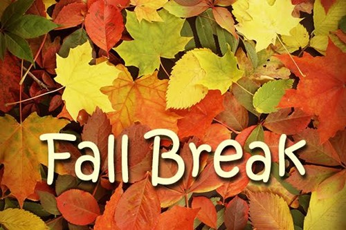 Fall Break- November 19th-23rd