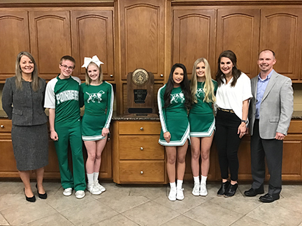 Board recognizes 2018 State Champion Cheer Team