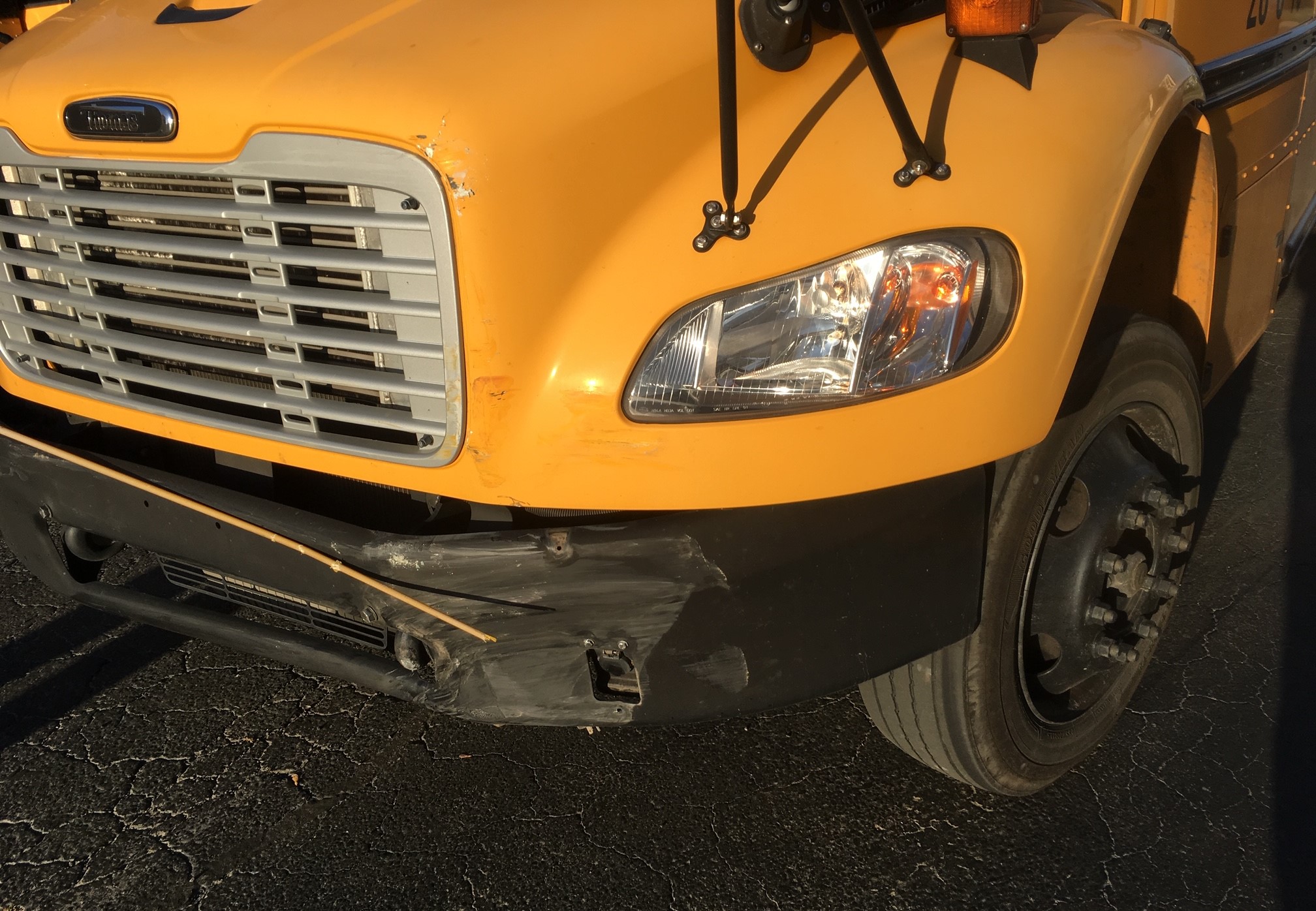 VBSD bus involved in minor accident