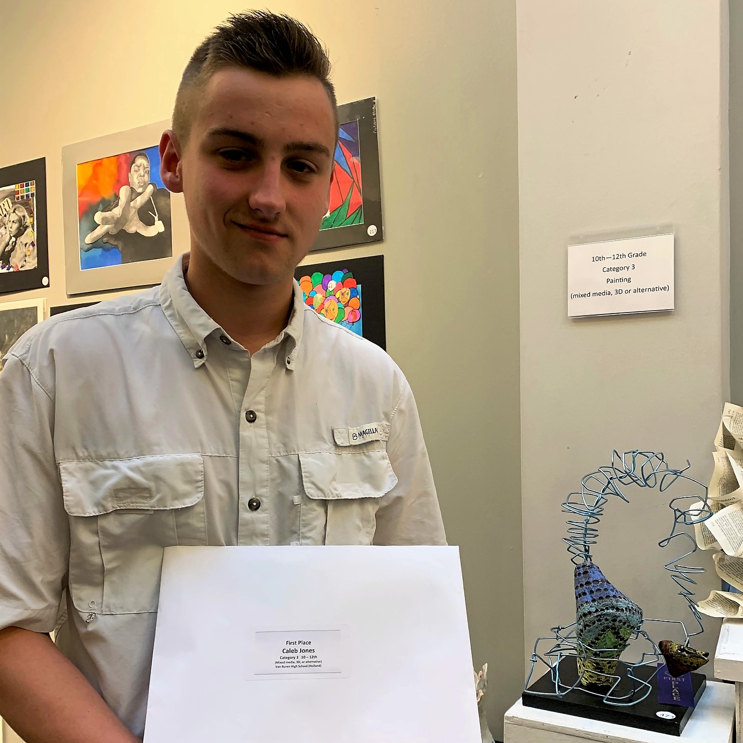 Pointers place at River Valley Student Art Competition
