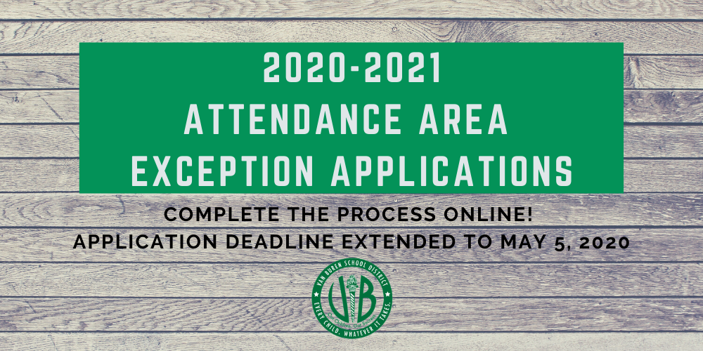 VBSD Area of Exception Deadline extended to May 5