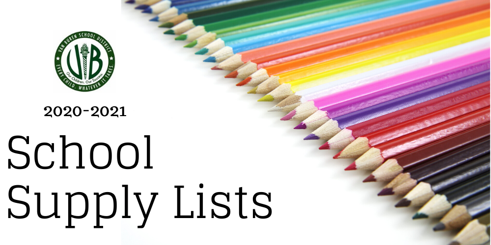 2020-2021 School Supply Lists