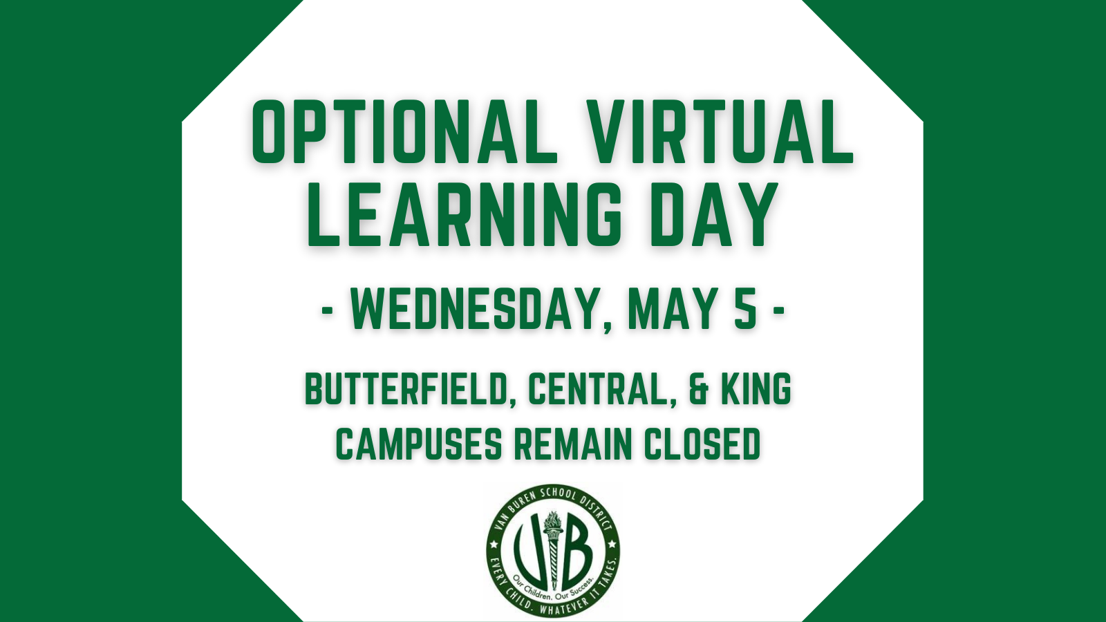 Optional Virtual Learning Day on May 5