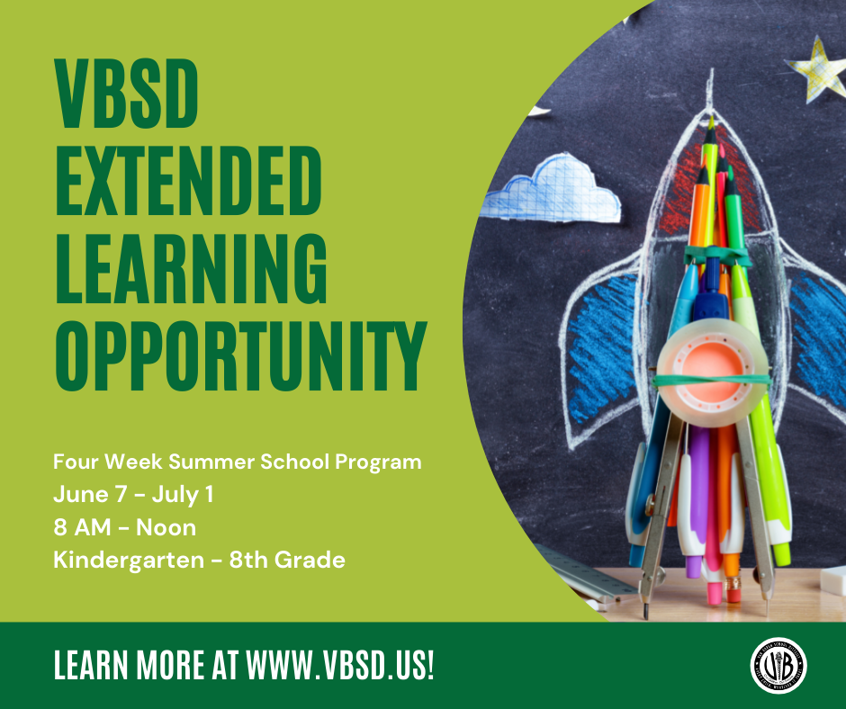 VBSD to Offer Extended Learning Opportunity this Summer