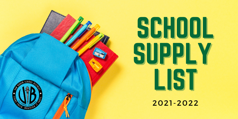 School Supply Lists 2021-22