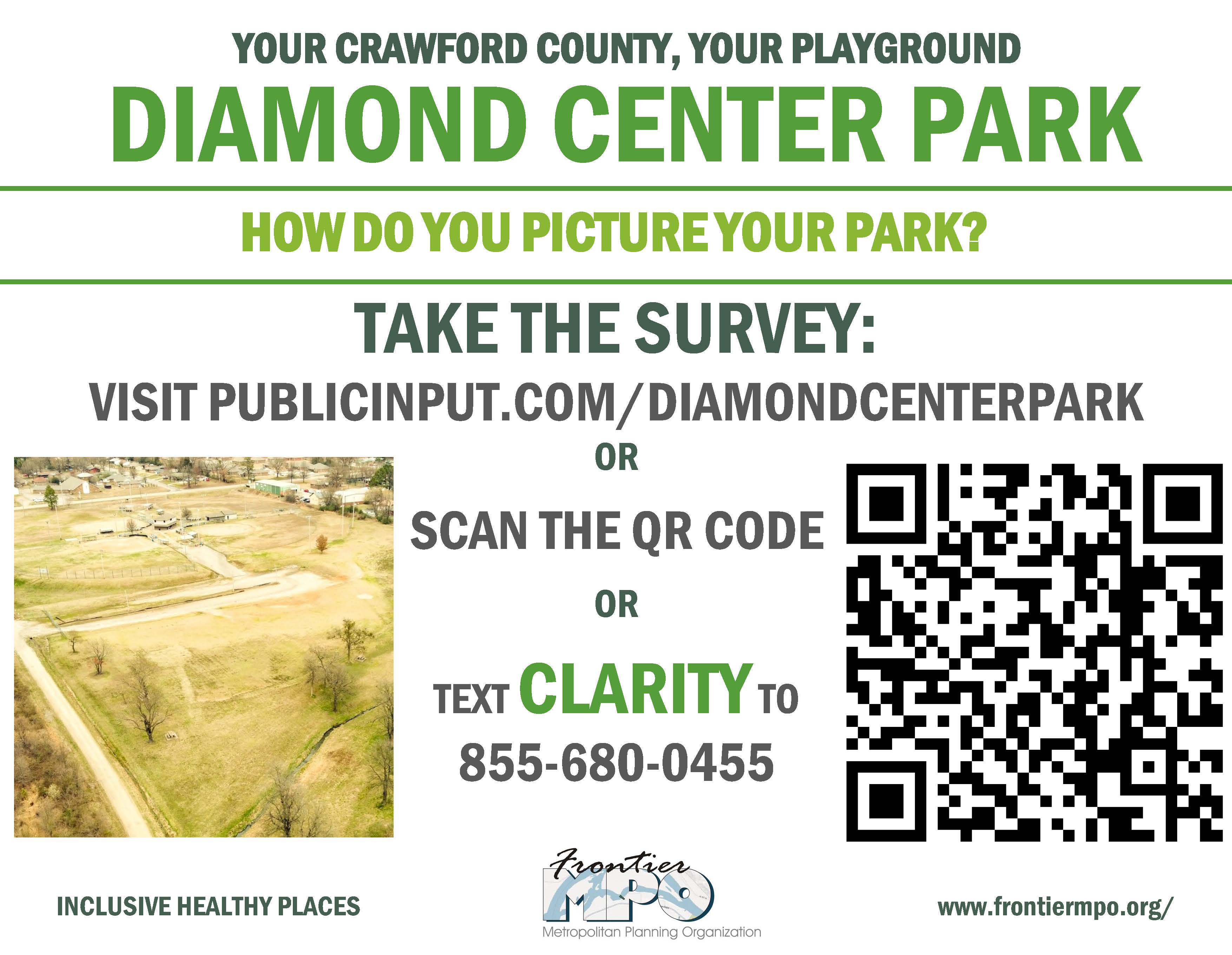 Public Input Sought for County's Diamond Center Park 