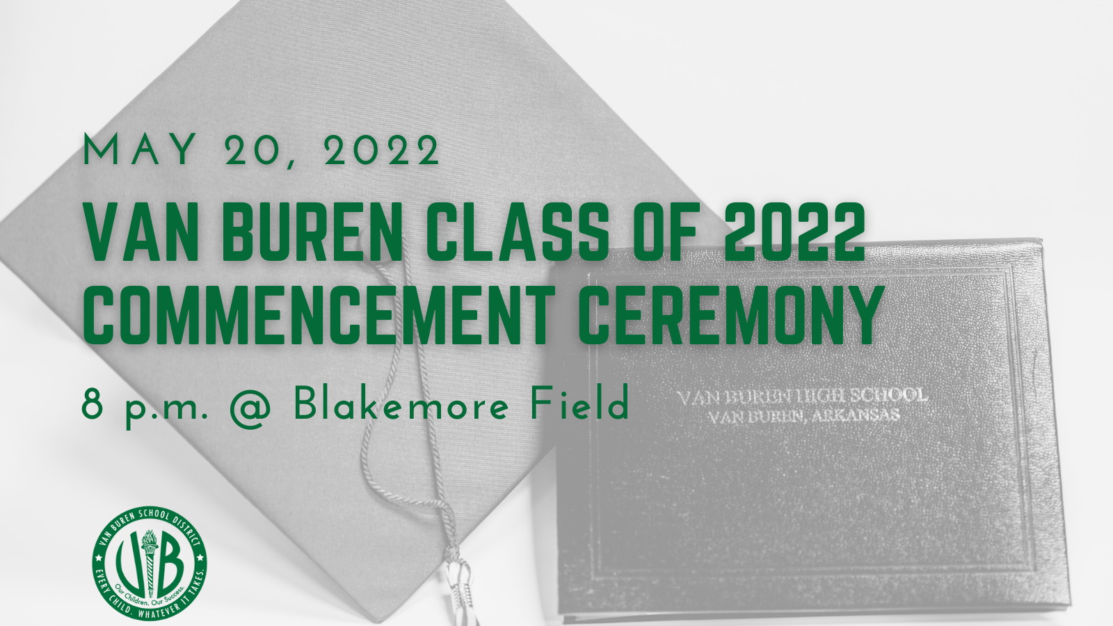VBHS Commencement Ceremony to be held Friday, May 20