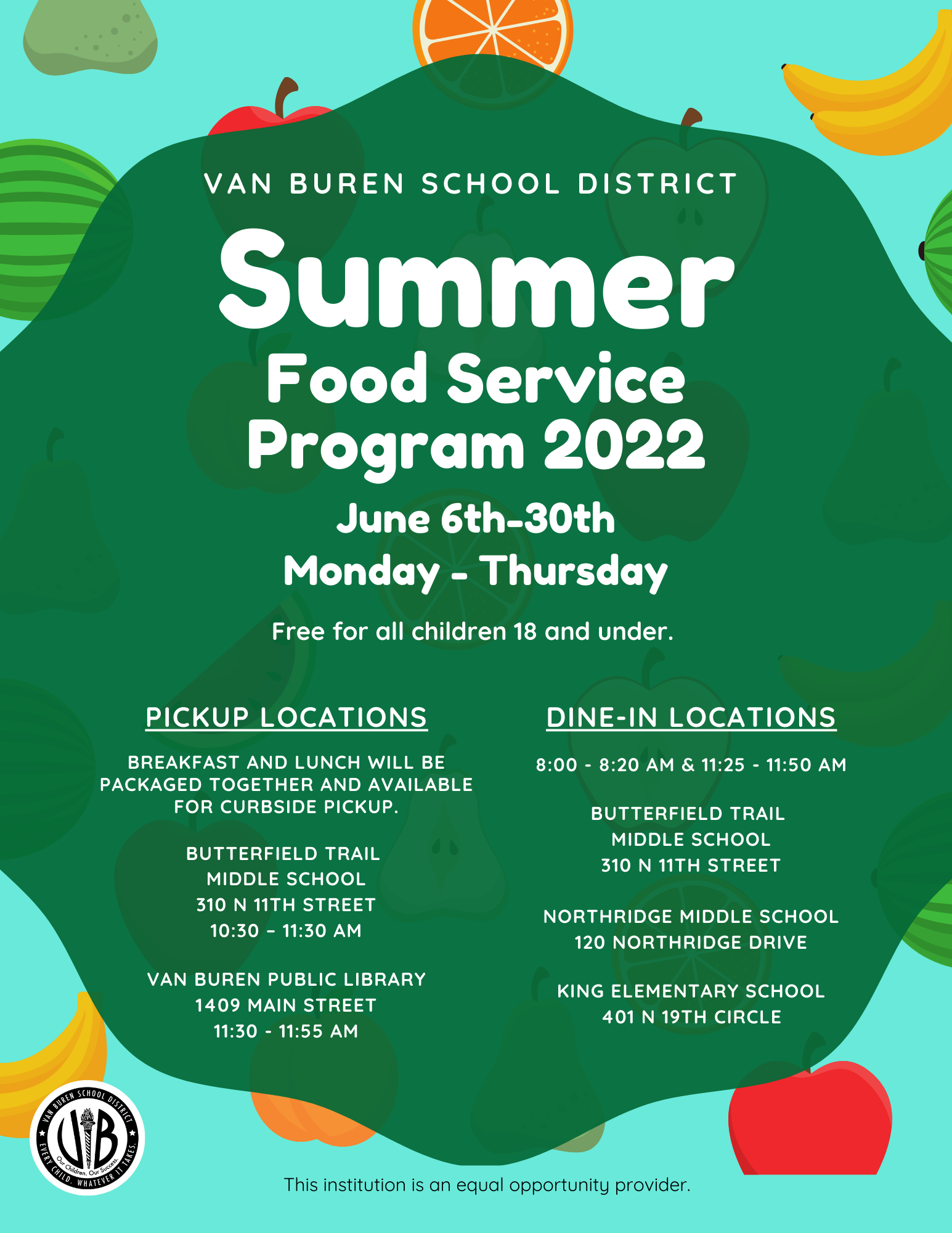 Summer Food Program 2022