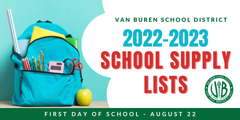 2022-2023 VBSD School Supply Lists