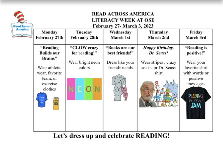 Read Across America Week! 2/27-3/3