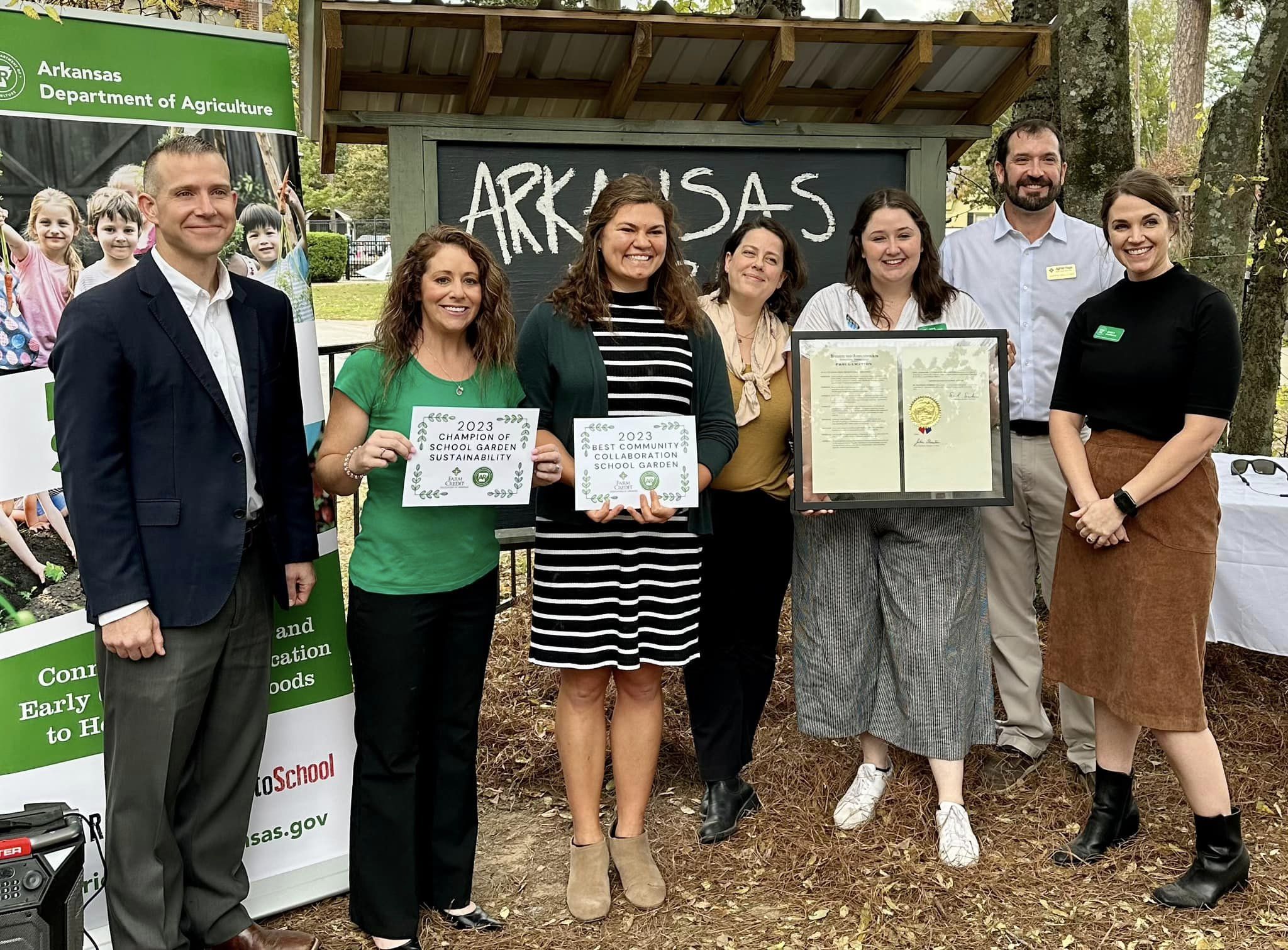 Central and Rena Elementary School gardens Arkansas Farm to School Awards